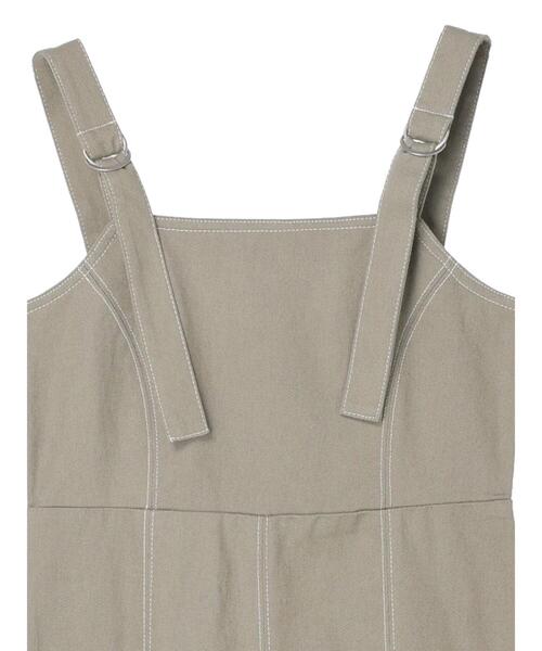 ELENCARE DUE（エレンカーレデュエ）の「・ELENCARE DUE ツイルマーメイドジャンスカ（ジャンパースカート・レディース・ブラック/ベージュ/ライトカーキ・FREE）」の4枚目の写真