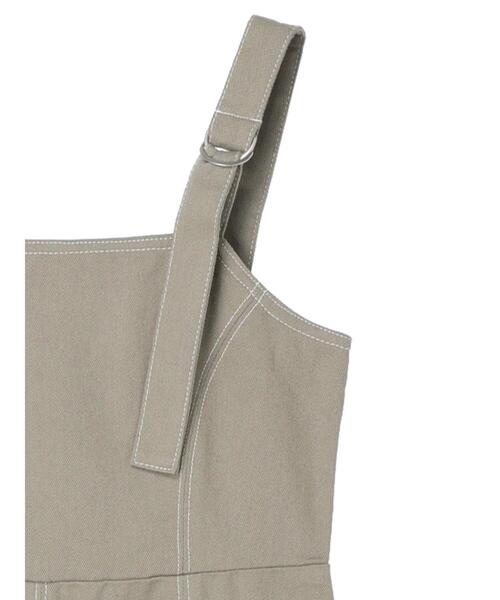 ELENCARE DUE（エレンカーレデュエ）の「・ELENCARE DUE ツイルマーメイドジャンスカ（ジャンパースカート・レディース・ブラック/ベージュ/ライトカーキ・FREE）」の5枚目の写真