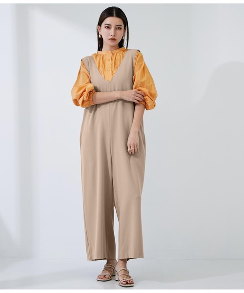 Settimissimo（セッティミッシモ）の「バックオープンデザインオールインワン（つなぎ/オールインワン・レディース・ブラック/グレイッシュベージュ・FREE）」の8枚目の写真