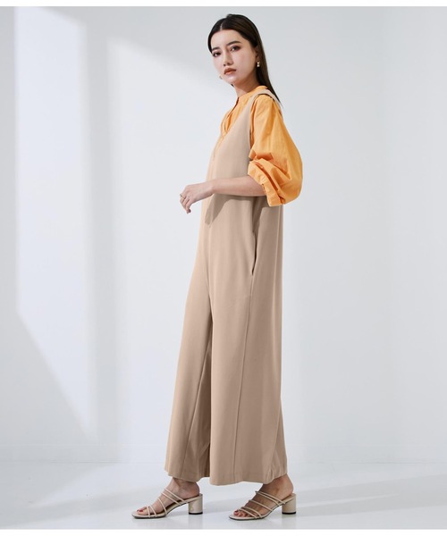 Settimissimo（セッティミッシモ）の「バックオープンデザインオールインワン（つなぎ/オールインワン・レディース・ブラック/グレイッシュベージュ・FREE）」の7枚目の写真