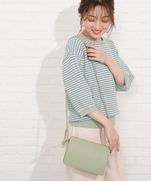 SHOO・LA・RUE（シューラルー）の「◆スクエアミニショルダー（ショルダーバッグ・レディース・イエロー/ライトグリーン/ナチュラル/ピンク系その他・00）」の5枚目の写真