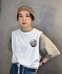 【ZOZOタウン限定アイテム】SANTACRUZ/サンタクルーズ × 光永（ひなた）監修アイテム ビッグシルエット  バックプリントタンクトップ  502221450