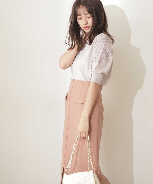 PROPORTION BODY DRESSING(プロポーションボディドレッシング)の「レース刺しゅうニット / 1212170408(ニット/セーター・レディース・パープル/ホワイト系その他/ベージュ・FREE)」の22枚目の写真