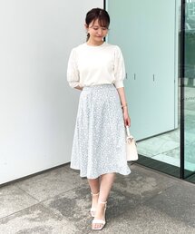 index | パイピングフラワーフレアスカート【WEB限定サイズ】(スカート)