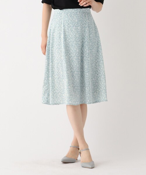 index(インデックス)の「◆パイピングフラワーフレアスカート【WEB限定サイズ】(スカート・レディース・グリーン系その他2/ホワイト系3/ライトパープル・40/38/36/42)」の18枚目の写真
