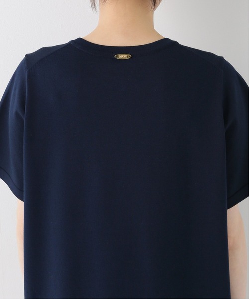 Deuxieme Classe Future クルーネック Tシャツ ネイビー タグ付新品未使用Deuxieme Classe・FutureクルーネックTシャツ