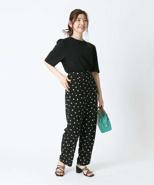 Simplicite（サンプリシテ）の「パフスリーブTee（Tシャツ/カットソー・レディース・ホワイト/ブラック/ブルー・FREE）」の10枚目の写真