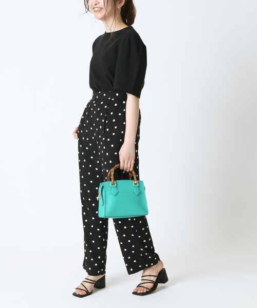 Simplicite（サンプリシテ）の「パフスリーブTee（Tシャツ/カットソー・レディース・ホワイト/ブラック/ブルー・FREE）」の11枚目の写真