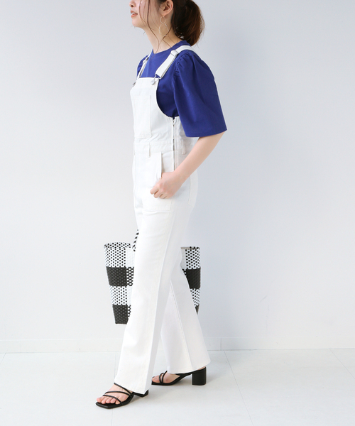 Simplicite（サンプリシテ）の「パフスリーブTee（Tシャツ/カットソー・レディース・ホワイト/ブラック/ブルー・FREE）」の21枚目の写真