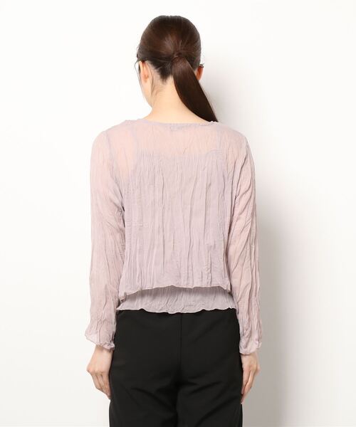 flower（フラワー）の「ウォータリーワッシャーセットトップ（アンサンブル・レディース・ベージュ/アイボリー・FREE）」の5枚目の写真