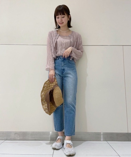 flower（フラワー）の「ウォータリーワッシャーセットトップ（アンサンブル・レディース・ベージュ/アイボリー・FREE）」の8枚目の写真