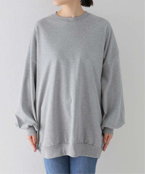 JOURNAL STANDARD LUXE（ジャーナルスタンダード　ラックス）の「ヴィンテージジャージークルーネックパフプルオーバー（Tシャツ/カットソー・レディース・ホワイト/ブラック/グレー・FREE）」の4枚目の写真