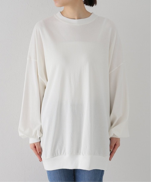 JOURNAL STANDARD LUXE（ジャーナルスタンダード　ラックス）の「ヴィンテージジャージークルーネックパフプルオーバー（Tシャツ/カットソー・レディース・ホワイト/ブラック/グレー・FREE）」の13枚目の写真