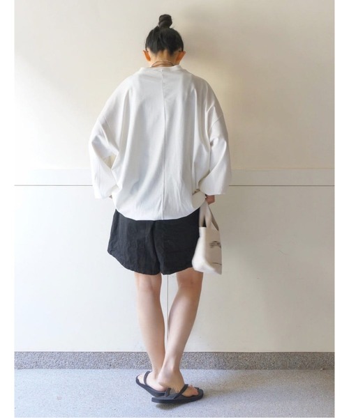 JOURNAL STANDARD LUXE（ジャーナルスタンダード　ラックス）の「ヴィンテージジャージークルーネックパフプルオーバー（Tシャツ/カットソー・レディース・ホワイト/ブラック/グレー・FREE）」の20枚目の写真