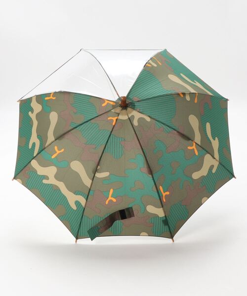 392 plusm（サンキューニプリュスエム）の「Umbrella Kids 50 - camouflage - 790213（長傘・キッズ・グリーン/ベージュ・50cm）」の3枚目の写真