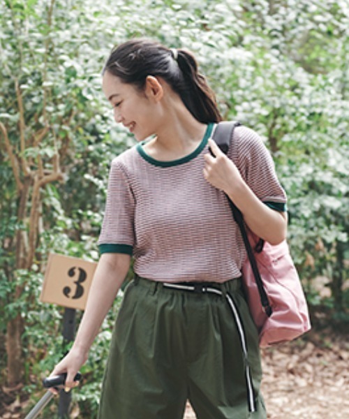 studio CLIP（スタディオクリップ）の「【UVカット】レジャー針抜きプルオーバー（Tシャツ/カットソー・レディース・オフホワイト/スモーク/その他1/その他2・MEDIUM/LARGE）」の3枚目の写真