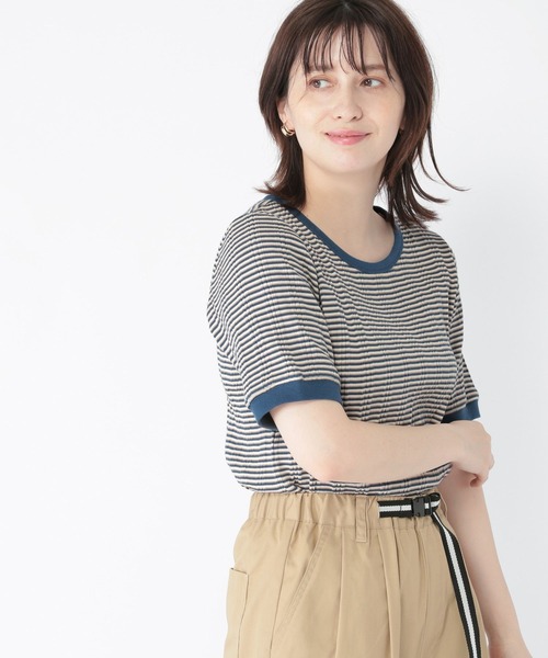 studio CLIP（スタディオクリップ）の「【UVカット】レジャー針抜きプルオーバー（Tシャツ/カットソー・レディース・オフホワイト/スモーク/その他1/その他2・MEDIUM/LARGE）」の4枚目の写真