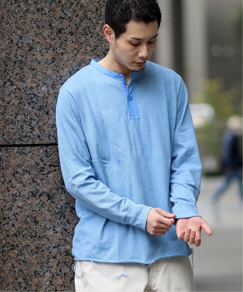 JOINT WORKS（ジョイントワークス）の「【Sheba / シーバ】 HENLY ロングスリーブT（Tシャツ/カットソー・メンズ・グレー/サックスブルー・1/2）」の3枚目の写真