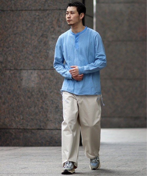 JOINT WORKS（ジョイントワークス）の「【Sheba / シーバ】 HENLY ロングスリーブT（Tシャツ/カットソー・メンズ・グレー/サックスブルー・1/2）」の4枚目の写真
