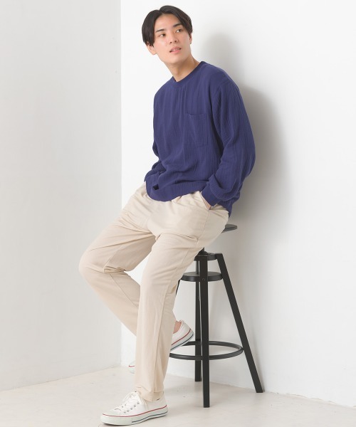 OMNES(オムネス)の「メンズ接触冷感レーヨンナイロンタックイージーパンツ(その他パンツ・メンズ・ブラック/ベージュ/ブルー/キャメル・MEDIUM/LARGE)」の18枚目の写真