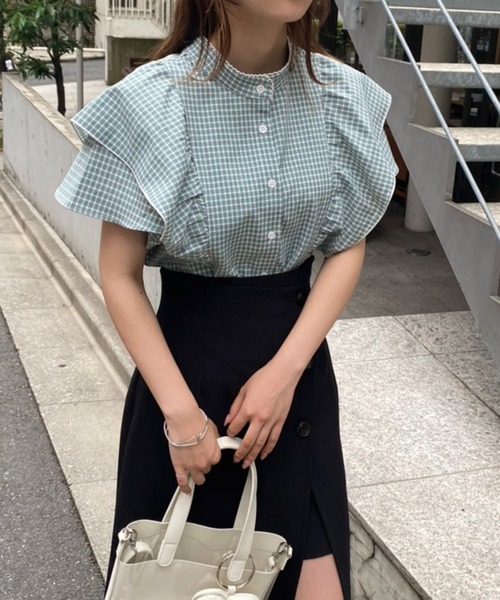 one after another NICE CLAUP(ワンアフターアナザーナイスクラップ)の「2wayボウタイブラウス(シャツ/ブラウス・レディース・ブラック/ピンクベージュ/グリーン系その他/オフホワイト・FREE)」の21枚目の写真