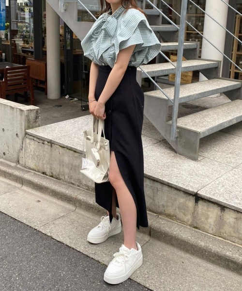 one after another NICE CLAUP(ワンアフターアナザーナイスクラップ)の「2wayボウタイブラウス(シャツ/ブラウス・レディース・ブラック/ピンクベージュ/グリーン系その他/オフホワイト・FREE)」の17枚目の写真