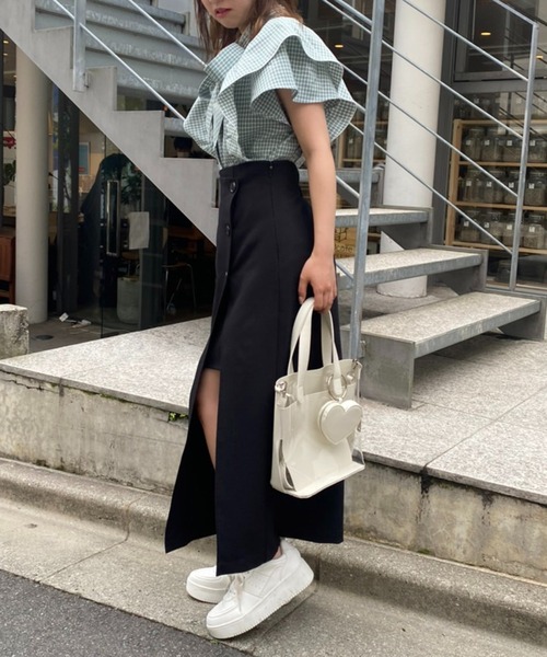 one after another NICE CLAUP(ワンアフターアナザーナイスクラップ)の「2wayボウタイブラウス(シャツ/ブラウス・レディース・ブラック/ピンクベージュ/グリーン系その他/オフホワイト・FREE)」の18枚目の写真