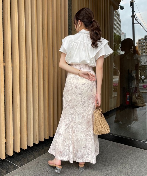 one after another NICE CLAUP(ワンアフターアナザーナイスクラップ)の「2wayボウタイブラウス(シャツ/ブラウス・レディース・ブラック/ピンクベージュ/グリーン系その他/オフホワイト・FREE)」の8枚目の写真