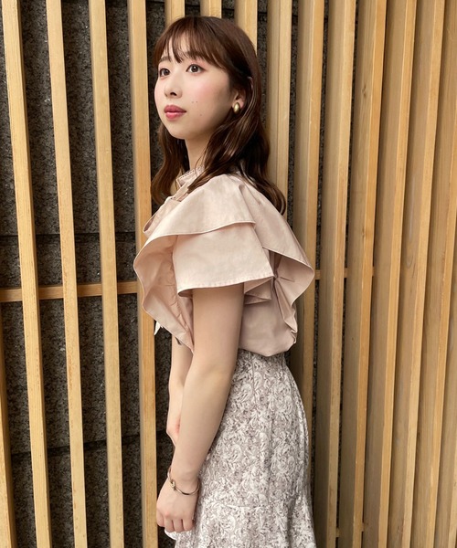 one after another NICE CLAUP(ワンアフターアナザーナイスクラップ)の「2wayボウタイブラウス(シャツ/ブラウス・レディース・ブラック/ピンクベージュ/グリーン系その他/オフホワイト・FREE)」の14枚目の写真