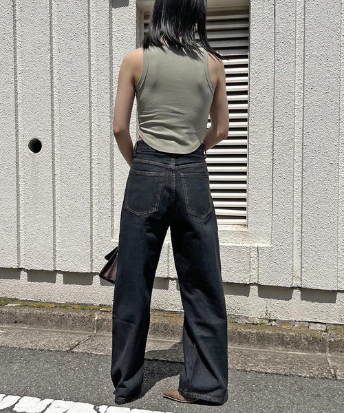 Jewelobe(ジュエローブ)の「クロップドアメスリタンクトップ(タンクトップ・レディース・ホワイト/チャコールグレー/ブラウン/カーキ・FREE)」の21枚目の写真