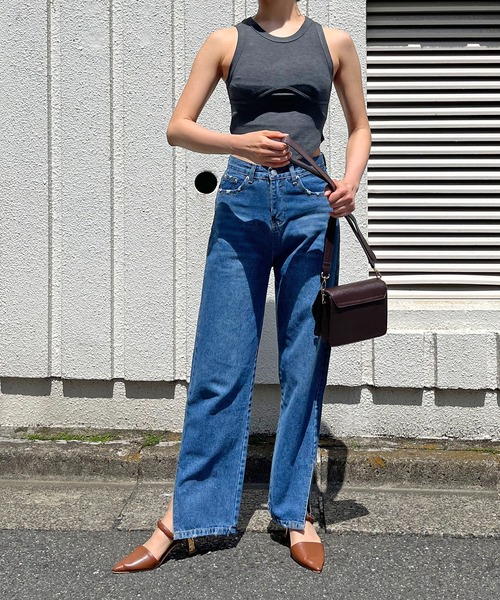 Jewelobe(ジュエローブ)の「クロップドアメスリタンクトップ(タンクトップ・レディース・ホワイト/チャコールグレー/ブラウン/カーキ・FREE)」の20枚目の写真