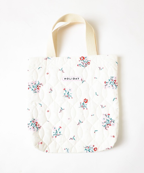 HOLIDAY FLOWER QUILTING BAG 花柄　キルティングバッグ HOLIDAY（ホリデイ）の「FLOWER QUILTING BAG フラワー