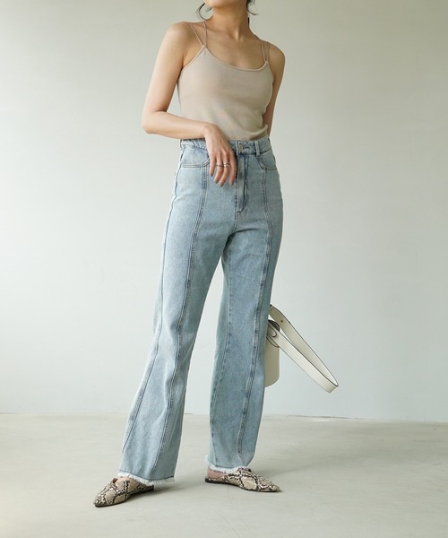 IAMUSE(アイアミューズ)の「【IAMUSE】バッククロスカップインキャミソール S0678(キャミソール・レディース・グリーン/ブラック/オフホワイト/ベージュ・FREE)」の21枚目の写真