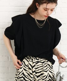 Cutie Blonde | 【プチプラ/お洒落見え】肩フリルブラウス(シャツ/ブラウス)