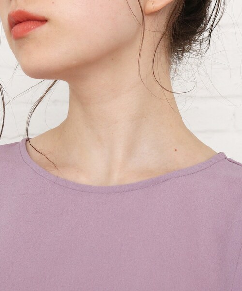 Cutie Blonde（キューティーブロンド）の「◆【プチプラ】肩フリルブラウス（シャツ/ブラウス・レディース・ブラック/オフホワイト/ライトパープル・01/02/03）」の7枚目の写真