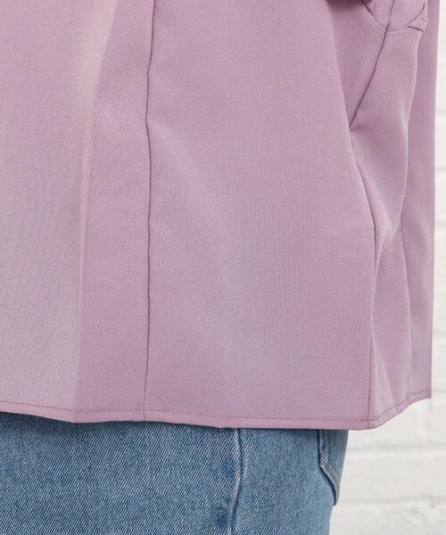 Cutie Blonde（キューティーブロンド）の「◆【プチプラ】肩フリルブラウス（シャツ/ブラウス・レディース・ブラック/オフホワイト/ライトパープル・01/02/03）」の9枚目の写真