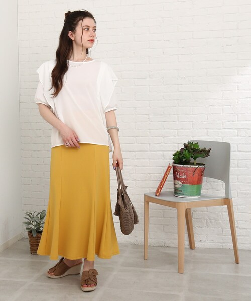 Cutie Blonde（キューティーブロンド）の「◆【プチプラ】肩フリルブラウス（シャツ/ブラウス・レディース・ブラック/オフホワイト/ライトパープル・01/02/03）」の22枚目の写真