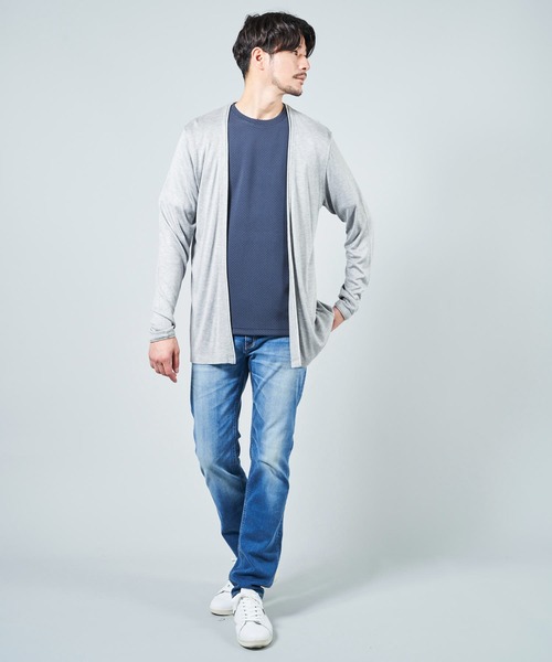 TETE HOMME（テットオム）の「ノーカラーレーヨンカーディガン（カーディガン/ボレロ・メンズ・ブラック/グレー/サンドベージュ・MEDIUM/LARGE/X-LARGE）」の16枚目の写真
