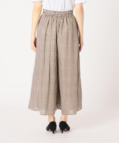 IENA（イエナ）の「シアーストライプギャザーパンツ（その他パンツ・レディース・グリーン/ブラウン・38/36）」の18枚目の写真