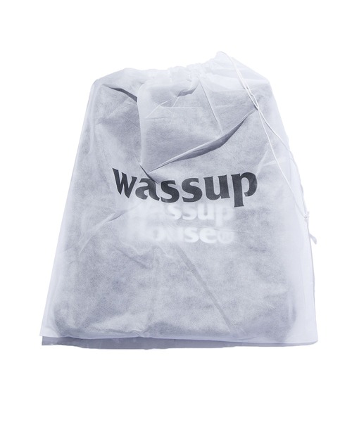 ROOPTOKYO（ループトウキョウ）の「Wassup House/ワサップハウス GYM BAG ナップサック（バックパック/リュック・メンズ・ブルー/ブラック・FREE）」の12枚目の写真