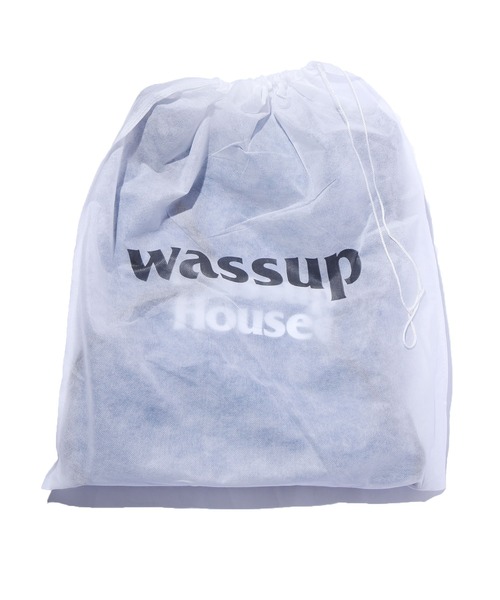 ROOPTOKYO（ループトウキョウ）の「Wassup House/ワサップハウス GYM BAG ナップサック（バックパック/リュック・メンズ・ブルー/ブラック・FREE）」の13枚目の写真