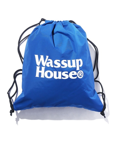 ROOPTOKYO（ループトウキョウ）の「Wassup House/ワサップハウス GYM BAG ナップサック（バックパック/リュック・メンズ・ブルー/ブラック・FREE）」の19枚目の写真