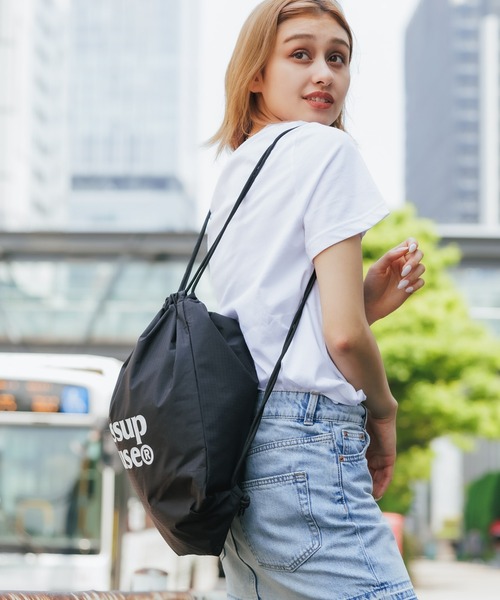 ROOPTOKYO（ループトウキョウ）の「Wassup House/ワサップハウス GYM BAG ナップサック（バックパック/リュック・メンズ・ブルー/ブラック・FREE）」の20枚目の写真