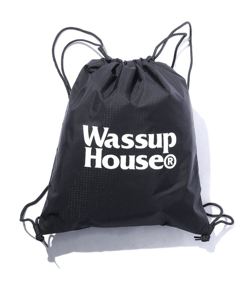 ROOPTOKYO（ループトウキョウ）の「Wassup House/ワサップハウス GYM BAG ナップサック（バックパック/リュック・メンズ・ブルー/ブラック・FREE）」の22枚目の写真