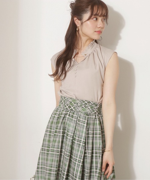 PROPORTION BODY DRESSING（プロポーションボディドレッシング）の「ギャザーフリルブラウス / 1212210600（シャツ/ブラウス・レディース・ホワイト/ベージュ/ピンク・FREE）」の2枚目の写真