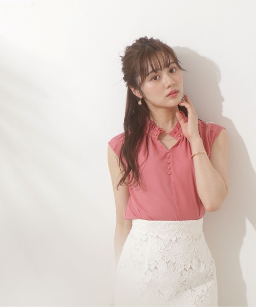 PROPORTION BODY DRESSING（プロポーションボディドレッシング）の「ギャザーフリルブラウス / 1212210600（シャツ/ブラウス・レディース・ホワイト/ベージュ/ピンク・FREE）」の15枚目の写真