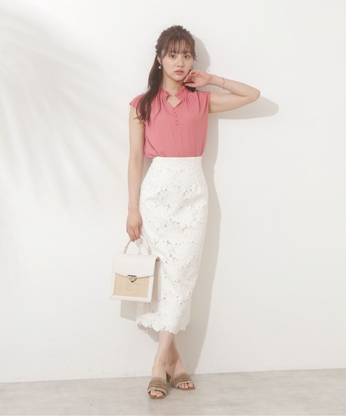 PROPORTION BODY DRESSING（プロポーションボディドレッシング）の「ギャザーフリルブラウス / 1212210600（シャツ/ブラウス・レディース・ホワイト/ベージュ/ピンク・FREE）」の14枚目の写真