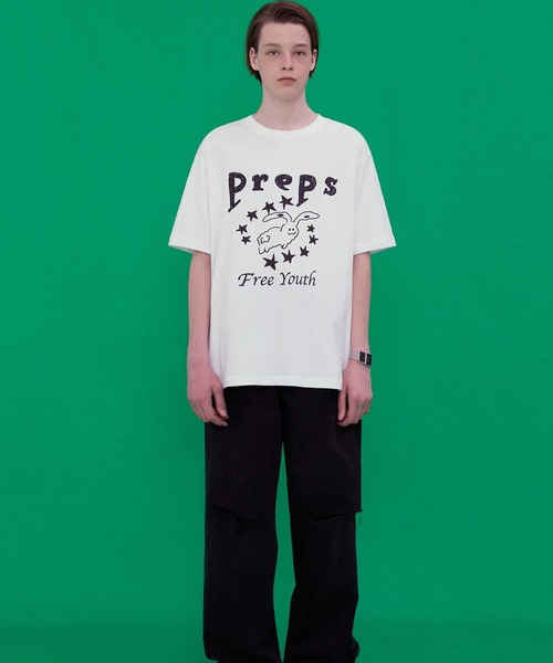 VIVASTUDIO(ビバスタジオ)の「【UNISEX】VIVA STUDIO/PREPS TEE 2298986(Tシャツ/カットソー・メンズ・ブラック/ホワイト・X-LARGE/LARGE/MEDIUM/SMALL)」の6枚目の写真