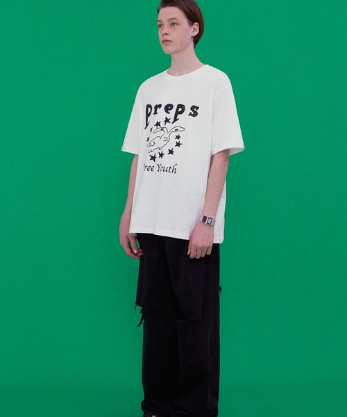 VIVASTUDIO(ビバスタジオ)の「【UNISEX】VIVA STUDIO/PREPS TEE 2298986(Tシャツ/カットソー・メンズ・ブラック/ホワイト・X-LARGE/LARGE/MEDIUM/SMALL)」の3枚目の写真