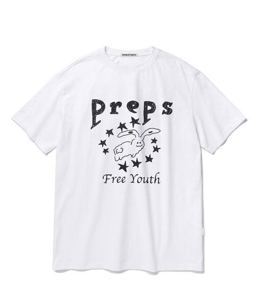 VIVASTUDIO(ビバスタジオ)の「【UNISEX】VIVA STUDIO/PREPS TEE 2298986(Tシャツ/カットソー・メンズ・ブラック/ホワイト・X-LARGE/LARGE/MEDIUM/SMALL)」の5枚目の写真